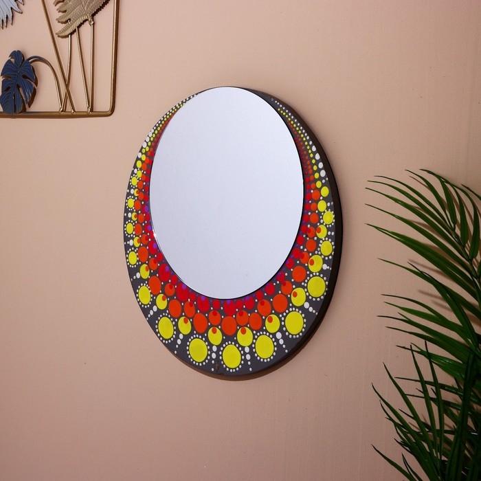 Зеркало 30 см, дерево Зеркало 30 см, дерево