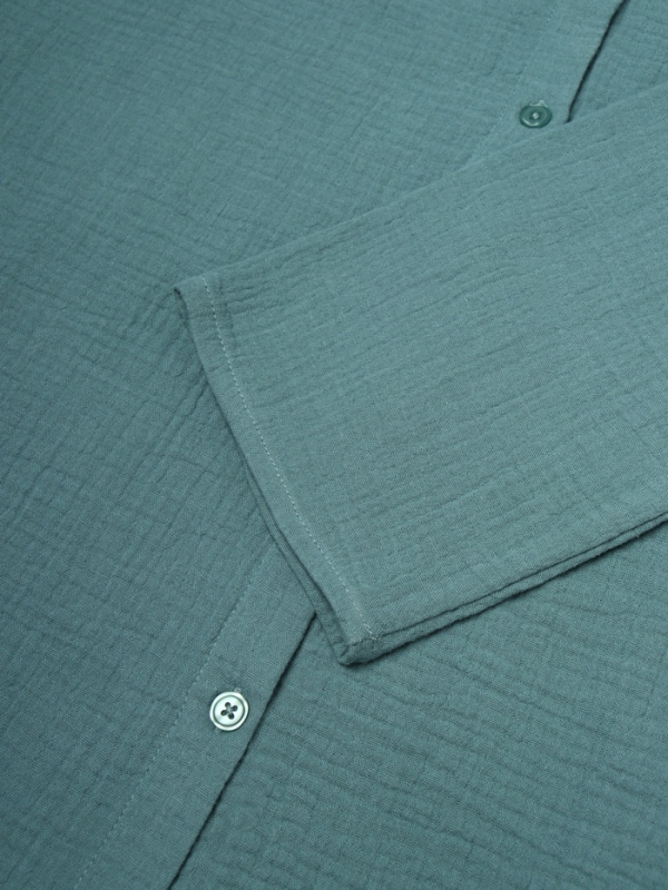 Комплект женский (рубашка, шорты) KAFTAN Basic р. 44-46 зеленый