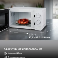 Микроволновая Печь HYM-M2009 20л. 700Вт белый Микроволновая Печь HYM-M2009 20л. 700Вт белый