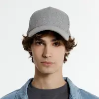 Бейсболка Woolridge, серый меланж