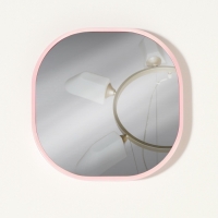 Зеркало карманное «Узор», с подставкой, 8 × 8 см, цвет чёрный Зеркало карманное «Узор», с подставкой, 8 × 8 см, цвет чёрный