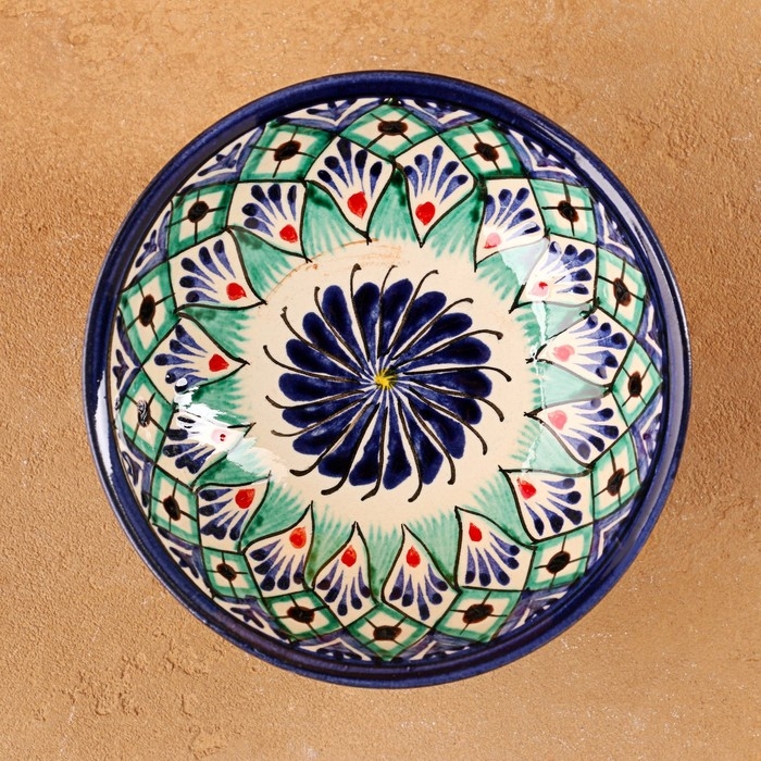 Конфетница Риштанская Керамика 12см, микс