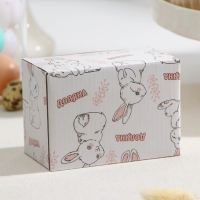 Подставка для яйца Доляна &laquo;Зайка в золотом&raquo;, 11&times;6&times;8 см, цвет белый