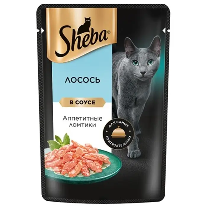 Влажный корм Sheba для кошек, лосось, пауч, 75 г