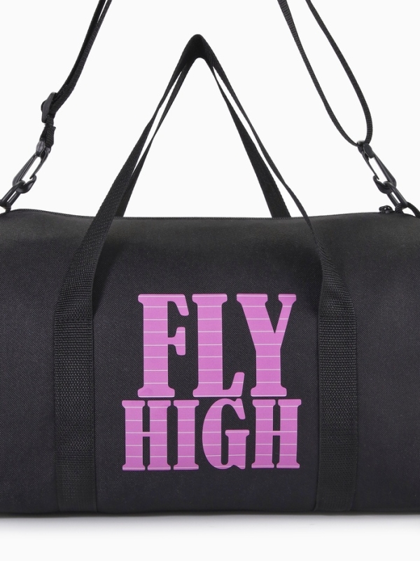 Сумка спортивная женская, TEXTURA, маленький размер, цвет чёрный