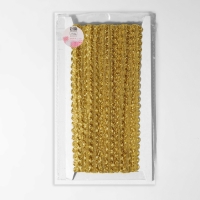 Тесьма декоративная &laquo;Волна&raquo;, 9 мм, 10 &plusmn; 1 м, цвет золотой