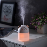 Увлажнитель HM-18 ультразвуковой, 0.25 л, 2 Вт, подсветка, USB ( в комп-те), белый Увлажнитель HM-18 ультразвуковой, 0.25 л, 2 Вт, подсветка, USB ( в комп-те), белый