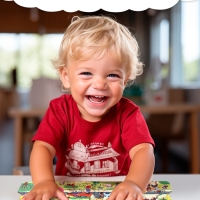 Книга картонная с колёсиком "Нескучный счёт", 12 стр.