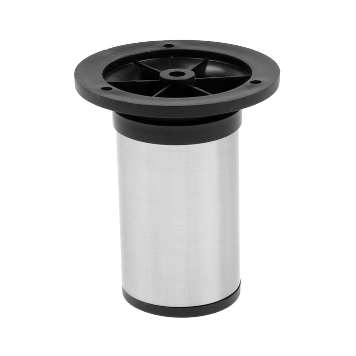 Опора регулируемая OR001NI ТУНДРА, d=50 мм, H=100 мм, сатиновый никель Опора регулируемая OR001NI ТУНДРА, d=50 мм, H=100 мм, сатиновый никель