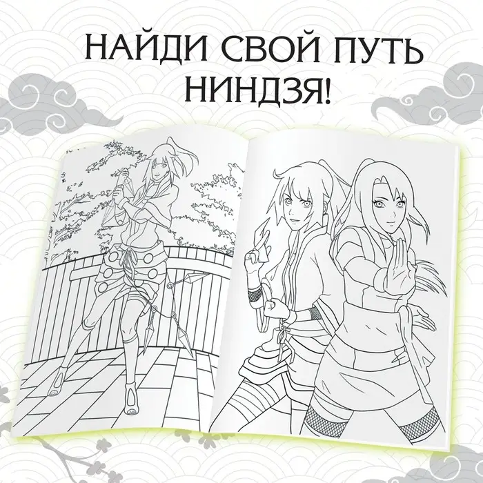 Раскраска &laquo;Теневое искусство&raquo;, А4, 16 стр., Аниме