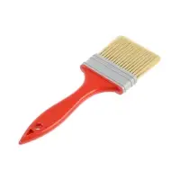 Кисть плоская ЛОМ промо, искусственная щетина, пластиковая рукоятка, 2.5", 63 мм