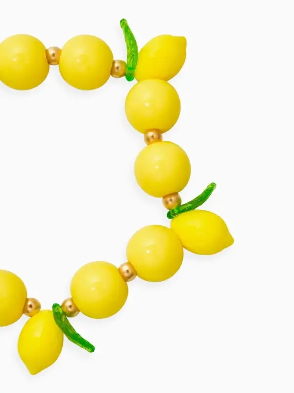 Браслет "Лимоны", цвет жёлтый в золоте