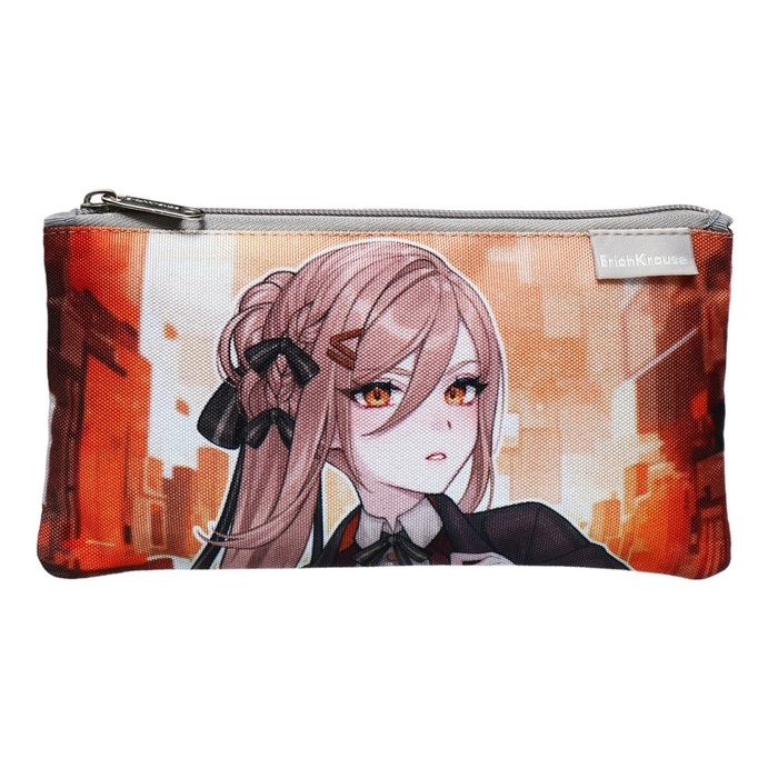 Пенал мягкий, 1 отделение, 120 х 220 мм, плоский, ErichKrause Manga, 60989