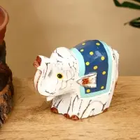 Сувенир &laquo;Слонёнок&raquo;, 12&times;5.5&times;9 см, дерево, белый