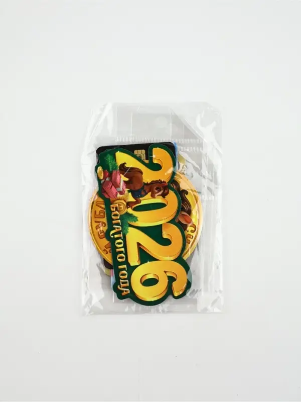 Магнит на холодильник &laquo;Новогодний&raquo;, микс 5 шт.