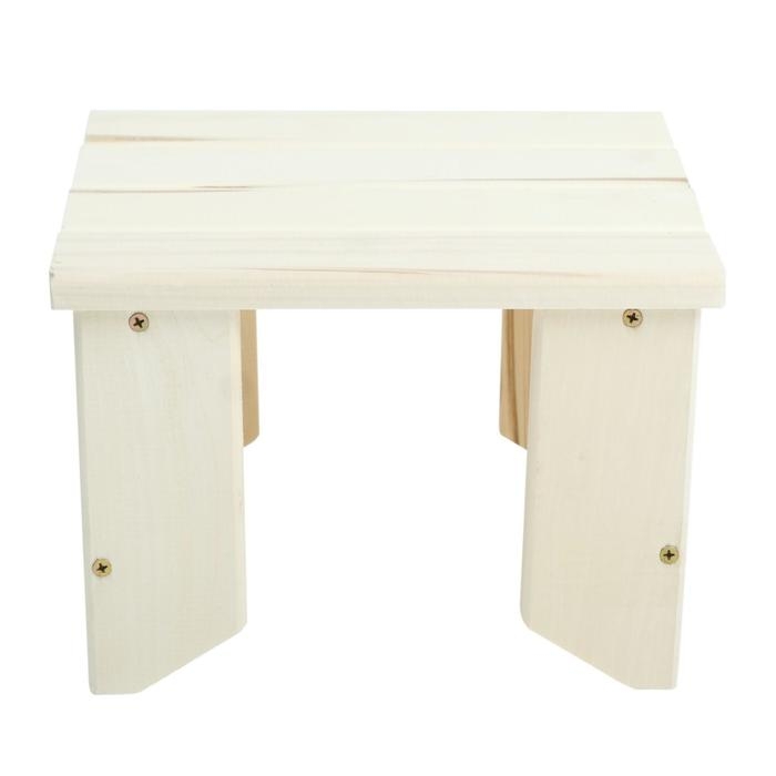 Табурет низкий, 30×30×19см, из липы, Табурет низкий, 30×30×19см, из липы, "Добропаровъ"