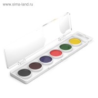 Акварель 6 цветов, ErichKrause ArtBerry, с УФ-защитой, без кисти, пластиковая коробка, европодвес