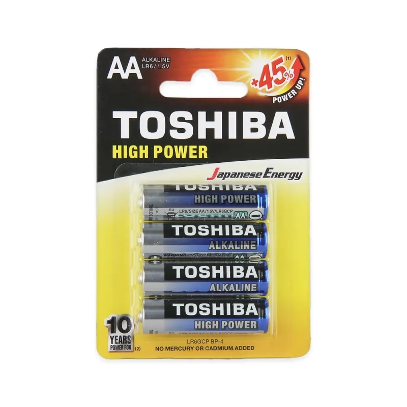 Батарейка Toshiba LR6 AA BL4 Alkaline 1.5V