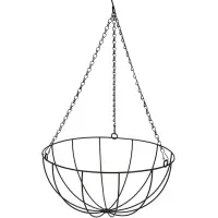 Кашпо подвесное d=35 см, с кокосовым вкладышем "Полусфера"
