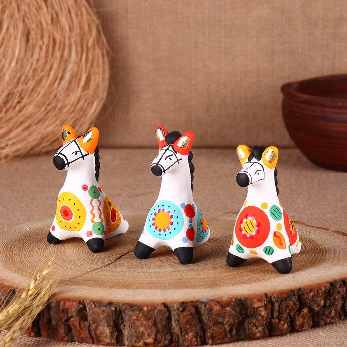 Дымковская игрушка &laquo;Свистулька Лошадка&raquo; 8&times;9&times;4 см, микс