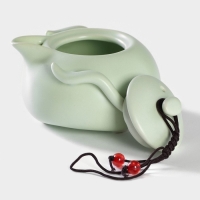 Набор для чайной церемонии керамический &laquo;Тясицу&raquo;, 8 предметов: чайник 120 мл, 4 пиалы 50 мл, салфетка, щипцы, подставка