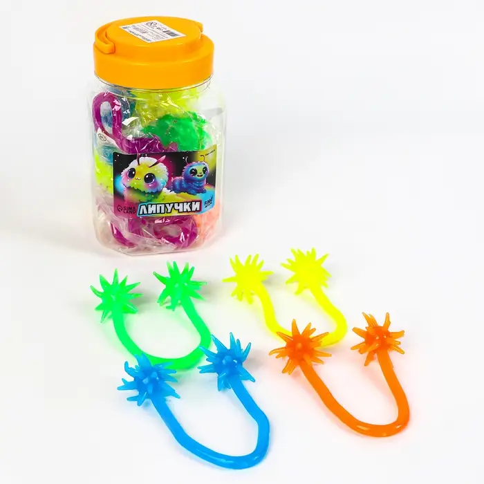 Липучка &laquo;Двойной удар: Гусенички&raquo;, МИКС, в банке