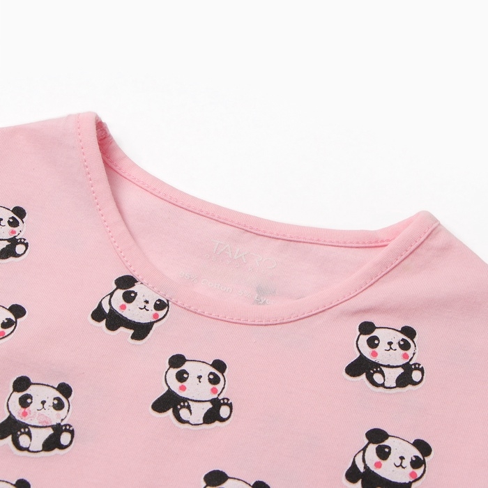 Пижама для девочки (футболка/бриджи), цвет розовый, рост 116 см Пижама для девочки (футболка/бриджи), цвет розовый, рост 116 см