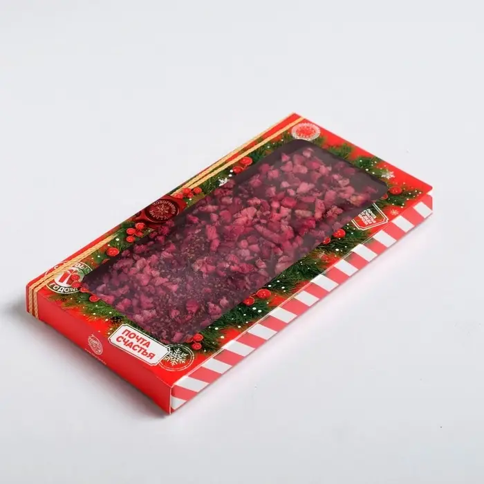 Коробка для шоколада &laquo;Волшебная почта&raquo;, с окном, 17 х 8.5 х 1.5 см