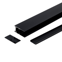 Шинопровод трековый магнитный &laquo;Broad&raquo;, однофазный, открытый монтаж, 1 м, чёрный