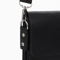 Сумка планшет муж, 19*2*23, 2 отд на молнии,  н/карм, длин рег ремень, черный