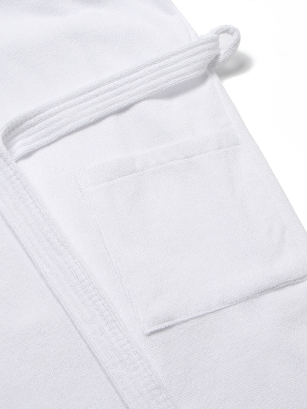 Халат махровый Экономь и Я, мужской размер 48-50 цвет белый, 100% хлопок с AIRO, 320 г/м2