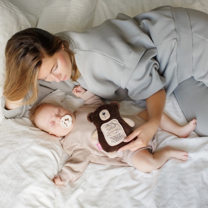 Мягкая игрушка 3 в 1 &laquo;Мишка&raquo; с метрикой, с вишнёвыми косточками, 19,5 см