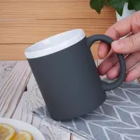 Кружка StopSpot с покрытием софт-тач, серая