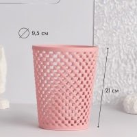 Органайзер - подставка для хранения маникюрных/косметических принадлежностей, d = 9,5 &times; 12 см, цвет МИКС