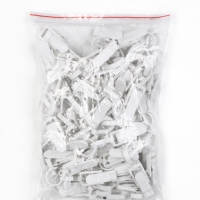 Крючок - вешалка с прищепкой, 50 шт. 10,5&times;3&times;3,5 см, цвет белый