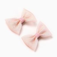 Бант для волос 2 шт, крабики «Ослепительно Красивая», 8 х 12,5 см Бант для волос 2 шт, крабики «Ослепительно Красивая», 8 х 12,5 см