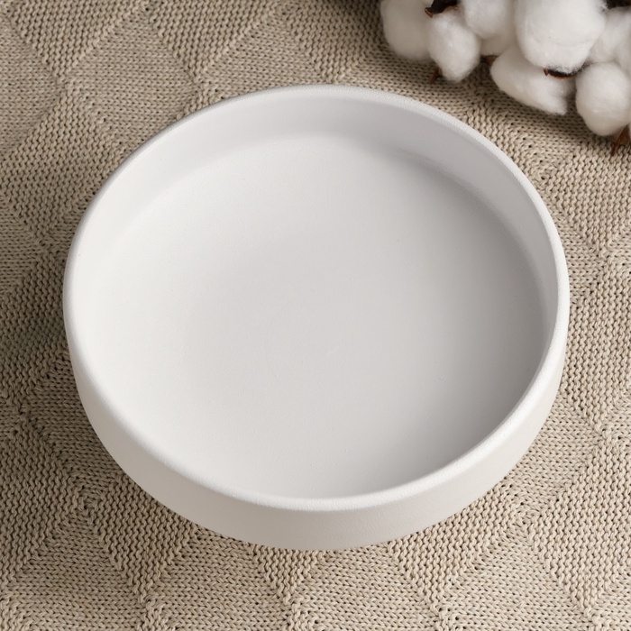 Кашпо - подставка "Кристофер", 16х16х10см, белое