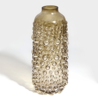 Ваза для цветов &laquo;Мальва&raquo; из темного прозрачного стекла 30 х 15 х 15 см