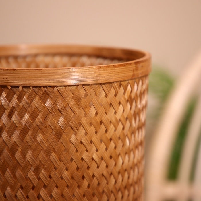 Корзина плетёная, из бамбука 20х20х25 см