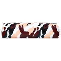 Пенал школьный на молнии "Миллитари" Calligrata, черно-коричневый