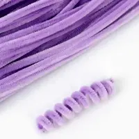 Синельная проволока, набор 100 шт, размер 1 шт 30х0,8 см, цвет сиреневый