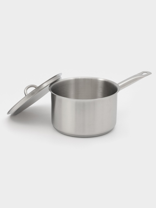 Ковш 2,8 л, d=18, h=11 см, с крышкой, толщина стенки 0,8 мм, индукция