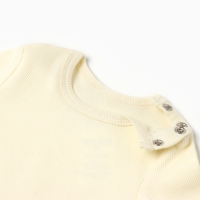 Комплект боди детских MINAKU: Basic Line BABY, цвет молочный/кремовый, рост 86-92