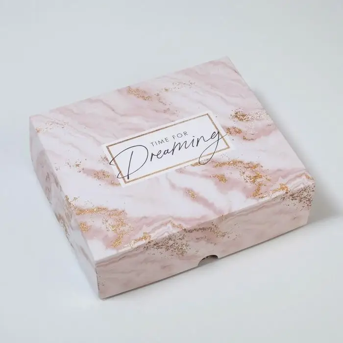 Кондитерская упаковка, коробка &laquo;Мрамор&raquo;, 17 х 20 х 6 см