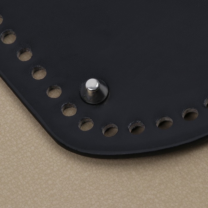 Донце для сумки, с ножками, овальное, 22 × 10 см, цвет чёрный/серебряный Донце для сумки, с ножками, овальное, 22 × 10 см, цвет чёрный/серебряный