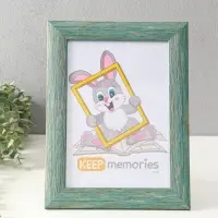 Фоторамка для фото 21х30 см (с ножкой) "Luxe Elegance" пластик, морской, (пластик экран)