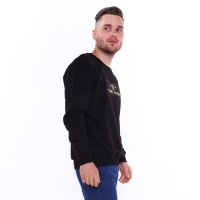 Свитшот мужской, цвет чёрный/принт МИКС, размер 50 (XL) Свитшот мужской, цвет чёрный/принт МИКС, размер 50 (XL)