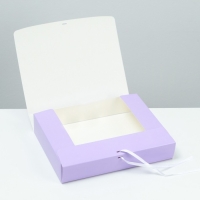 Коробка складная, лаванда, 25 х 20 х 5 см