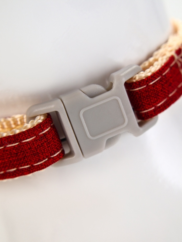 Комплект амуниции "Жаккард", поводок 120 х 1 см, красный