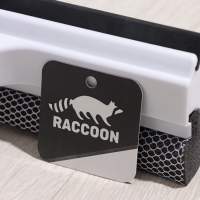 Окномойка с поролоновой насадкой Raccoon, телескопическая ручка, поворот на 180&deg;, 26&times;3,5&times;98(128)